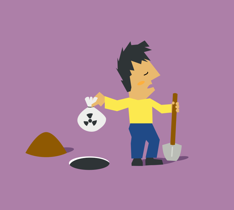 Clipart   Disgusting Man Throwing Waste