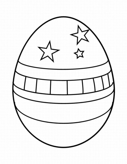 Easter Egg Outline Template   Clipart Best