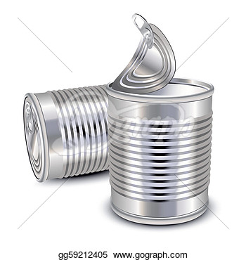 Eps Illustration   Food Tin Cans  Vector Clipart Gg59212405   Gograph