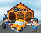Garage Clipart And Illustrations