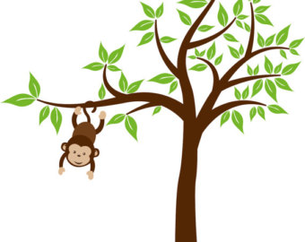 Monkey Hanging From Tree   Cliparts Co