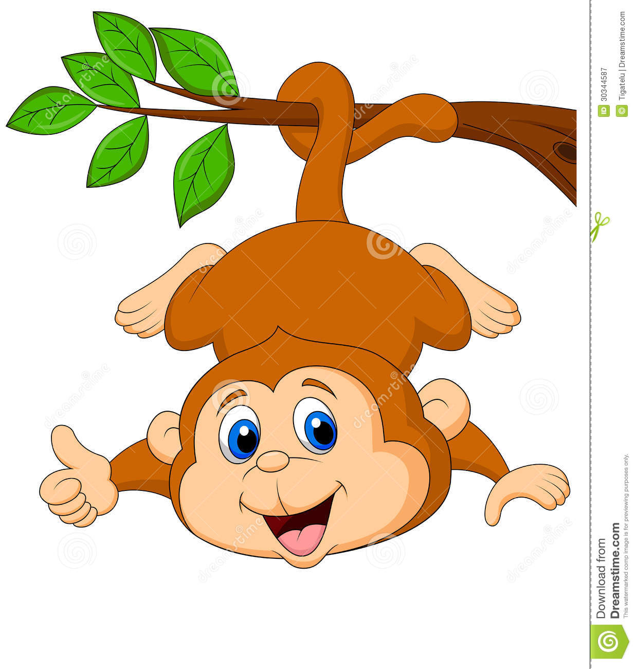 Monkey In A Tree Cartoon   Clipart Panda   Free Clipart Images