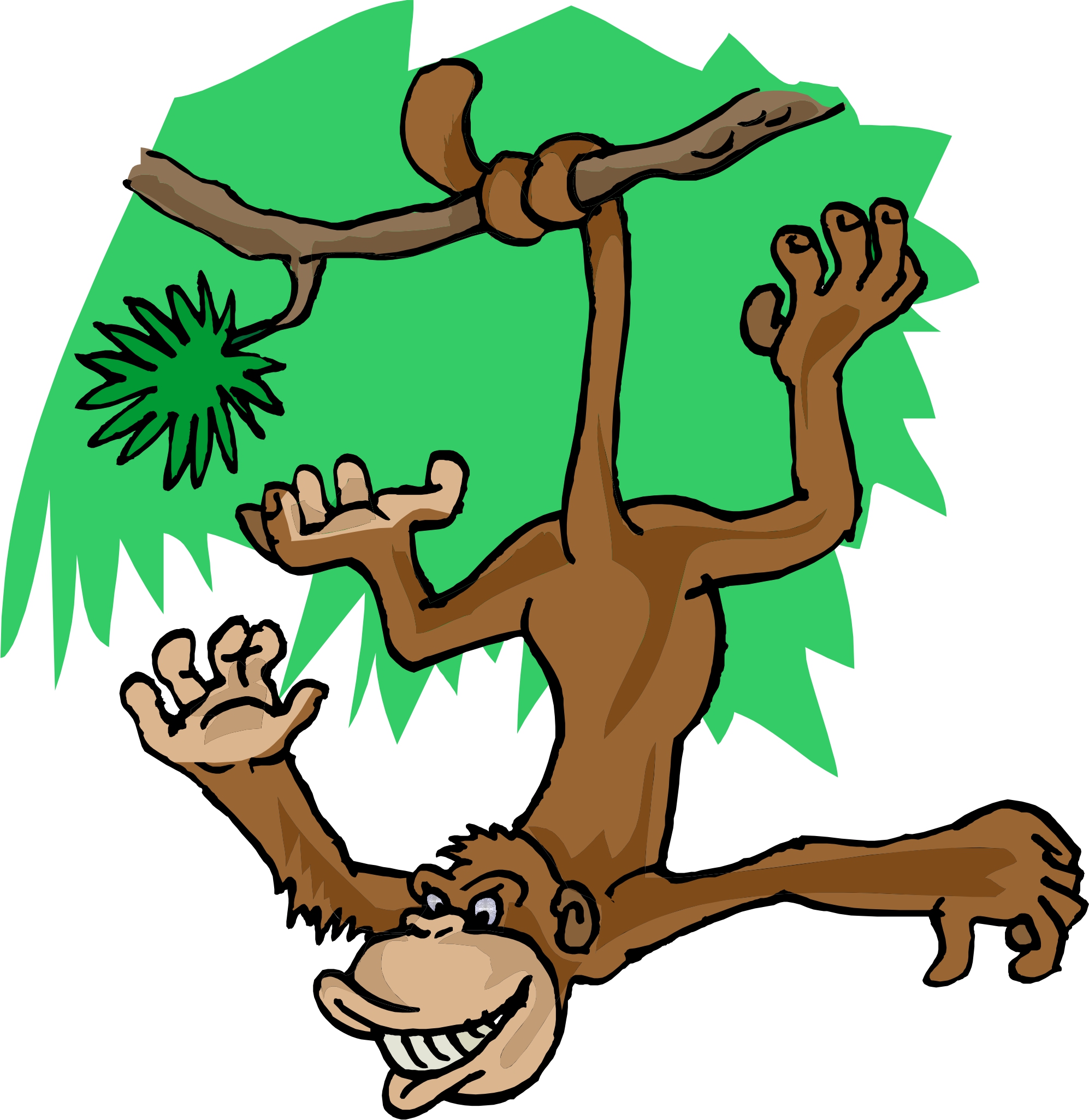 Monkey In A Tree Clipart   Clipart Panda   Free Clipart Images
