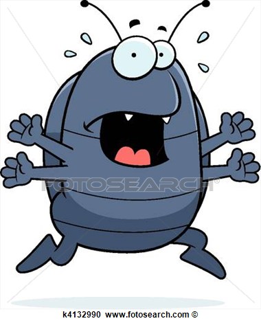 Pill Bug Panic View Large Clip Art Graphic