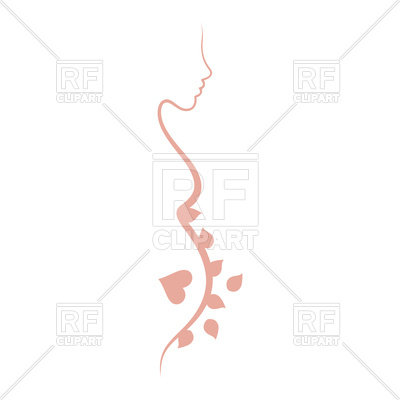 Pregnant Woman Outline 81031 Download Royalty Free Vector Clipart
