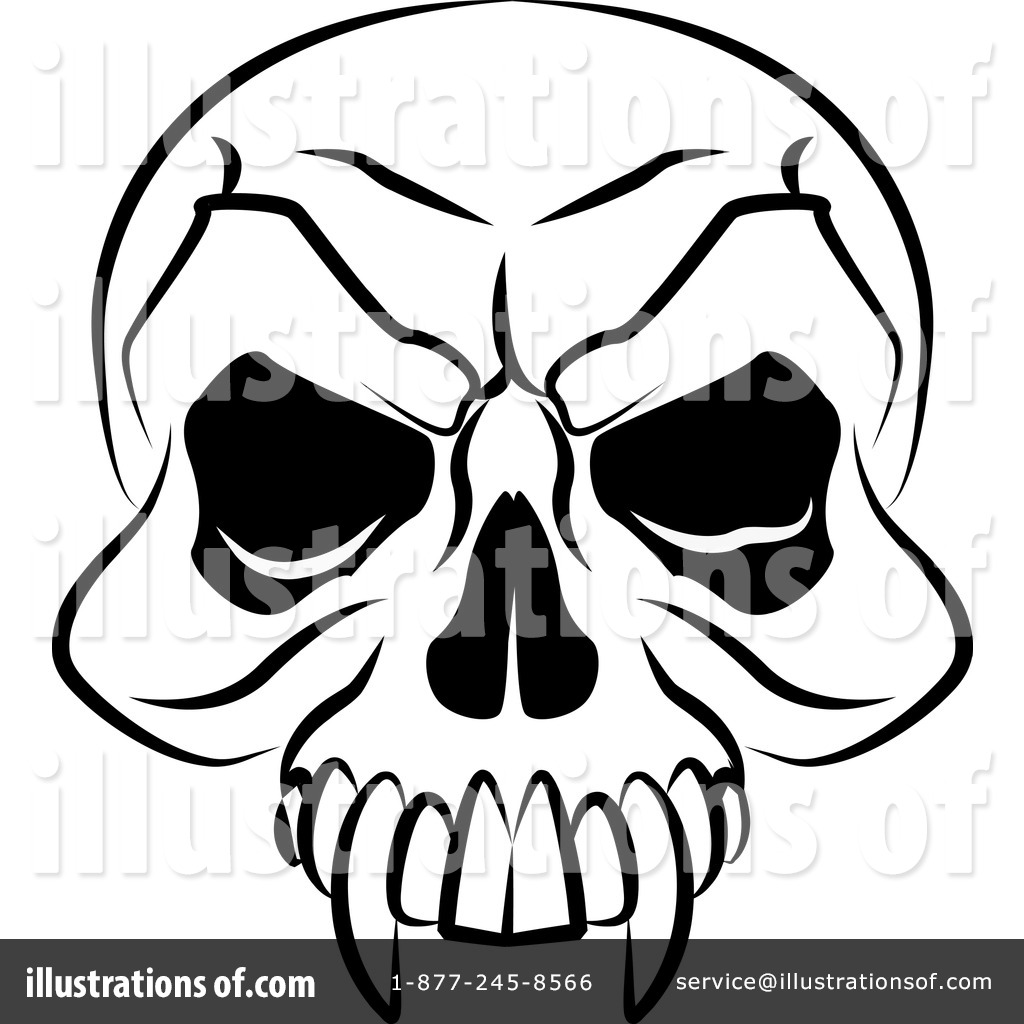 Royalty Free  Rf  Skull Clipart Illustration By Geo Images   Stock