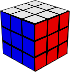 Rubik Cube 3 Clip Art At Clker Com   Vector Clip Art Online Royalty