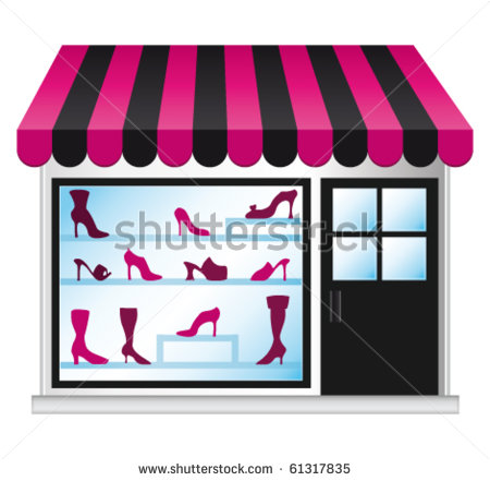 Shoe Store Clipart Shoeshop Illustration  Vector Icon