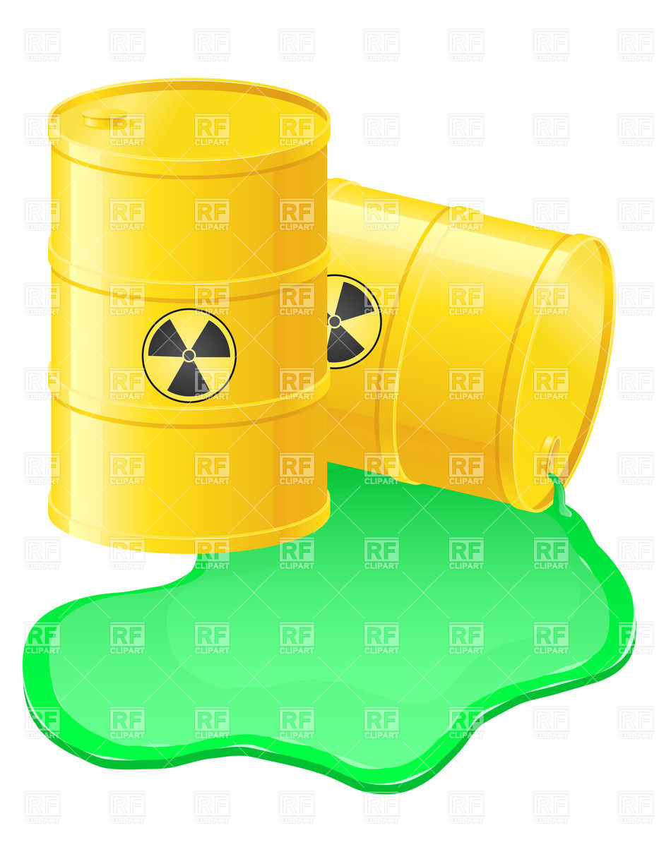     Spilled Radioactive Waste Download Royalty Free Vector Clipart  Eps