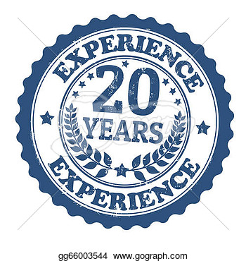 Stock Illustration   20 Years Experience Stamp  Clipart Illustrations