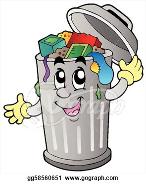 Waste Clipart Cartoon Trash Can Gg58560651 Jpg