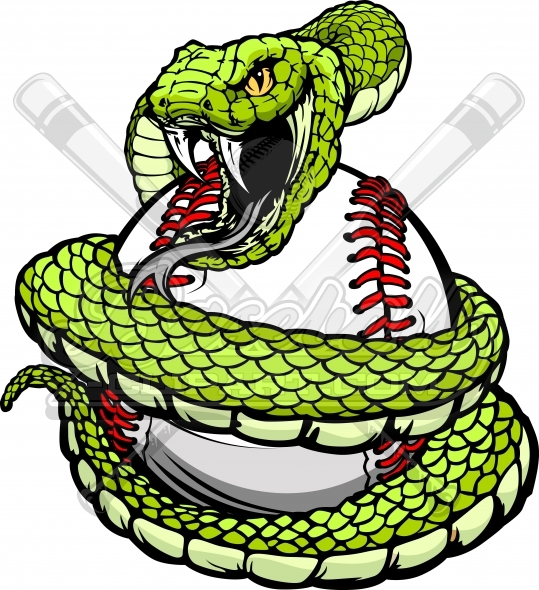 Baseball Snake Clipart Image   Baseball Clipart Design  1132