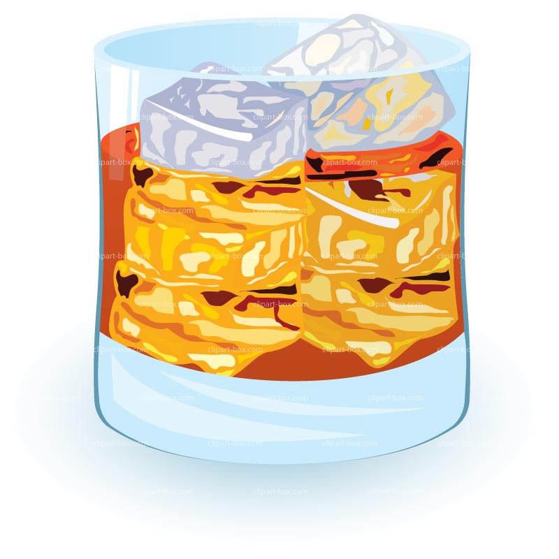 Clipart Scotch On The Rocks   Royalty Free Vector Design