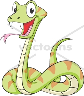Cute Snake Clipart Cute Green Cunning Viper Snake