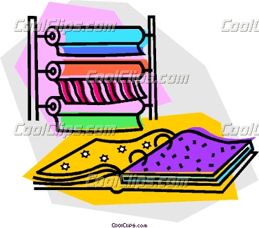 Fabric Clipart Material At A Fabric Store Coolclips Vc015874 Jpg