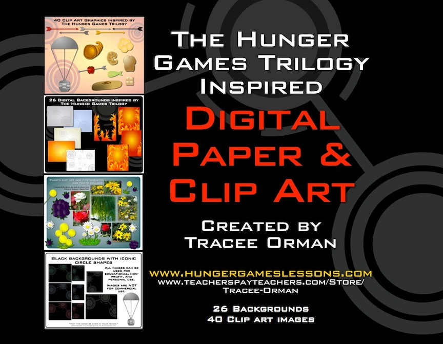 Hunger Games Lessons  Hunger Games Inspired Digital Paper And Clip Art