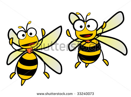 Pollen Clipart Stock Vector Vector Clip Art Illustration Of A Bee