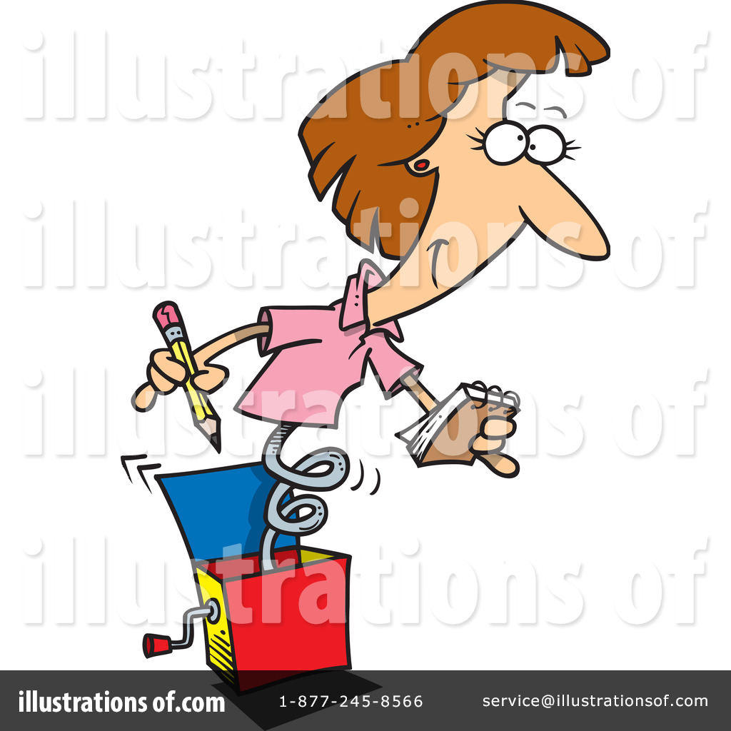 Royalty Free  Rf  Businesswoman Clipart Illustration By Ron Leishman