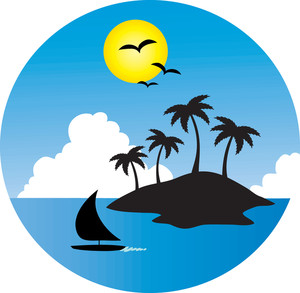 Sailing Clipart Image   Clipart Illustration Of A Boat Sailing By