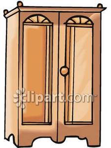 Simple Armoire   Royalty Free Clipart Picture