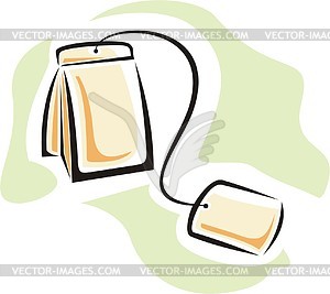 Tea Bag   Vector Clipart