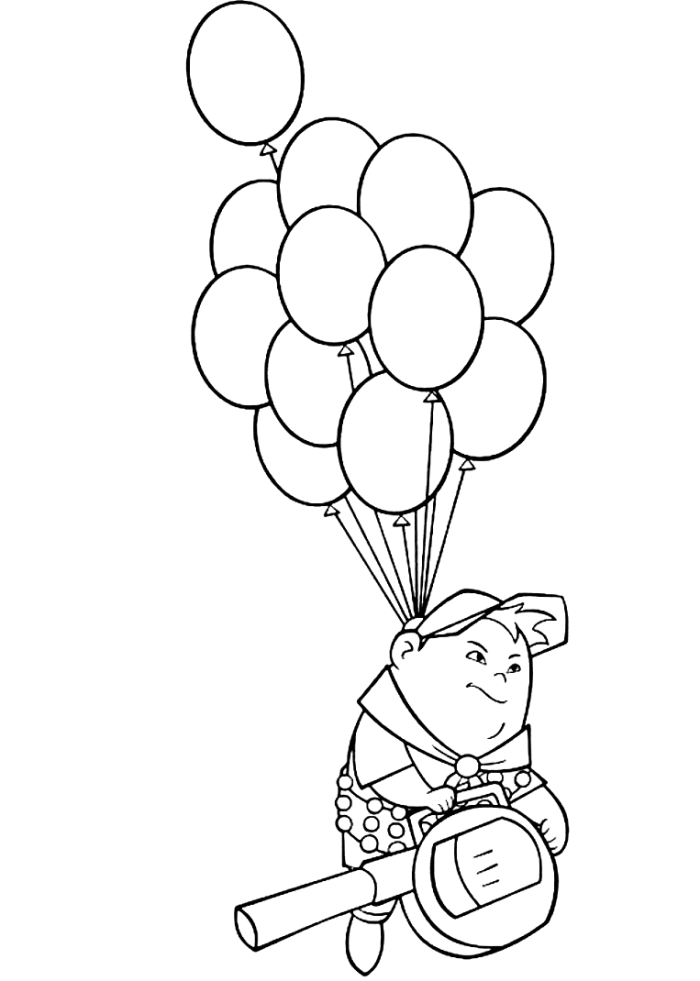 Up House Coloring Page Without Balloons Coloring Balloons   Az    