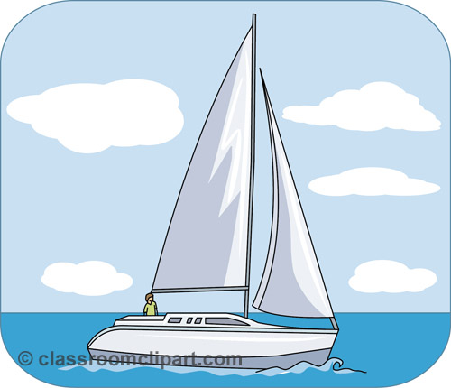 Water Sports   Sailing 03   Classroom Clipart