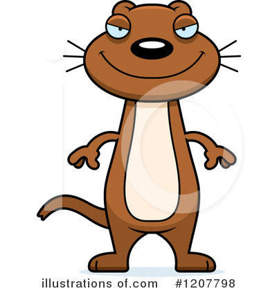 Weasel Clipart  1207798 By Cory Thoman   Royalty Free  Rf  Stock    