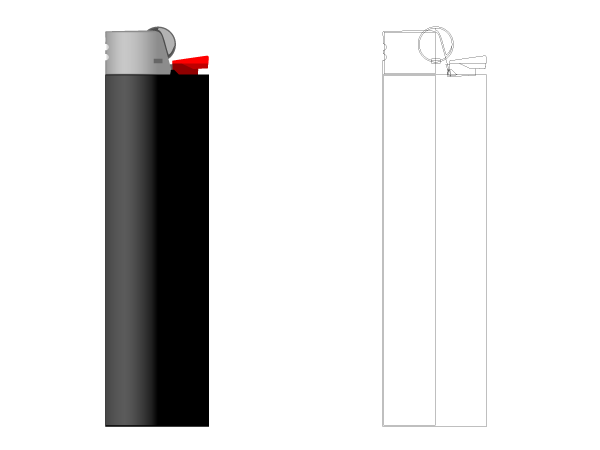 Bic Lighter Clipart Bic Lighter Done In