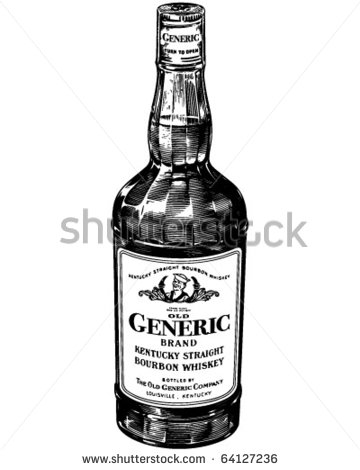 Bourbon Whiskey   Retro Clipart Illustration   64127236   Shutterstock