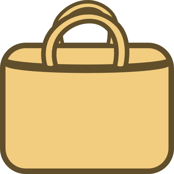 Brown Shopping Bag Clip Art At Clker Com   Vector Clip Art Online    