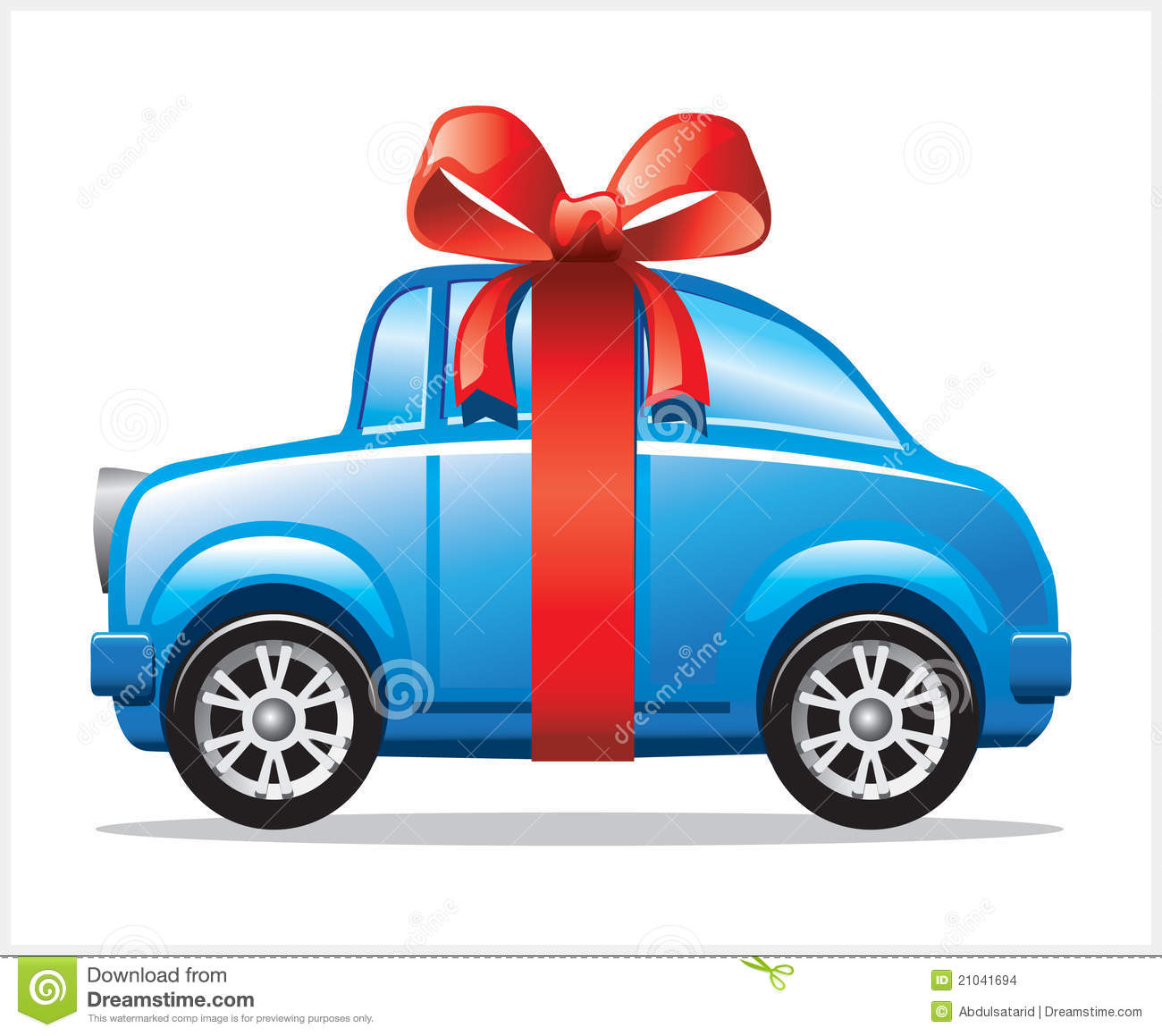 Car With Ribbon Stock Images   Image  21041694