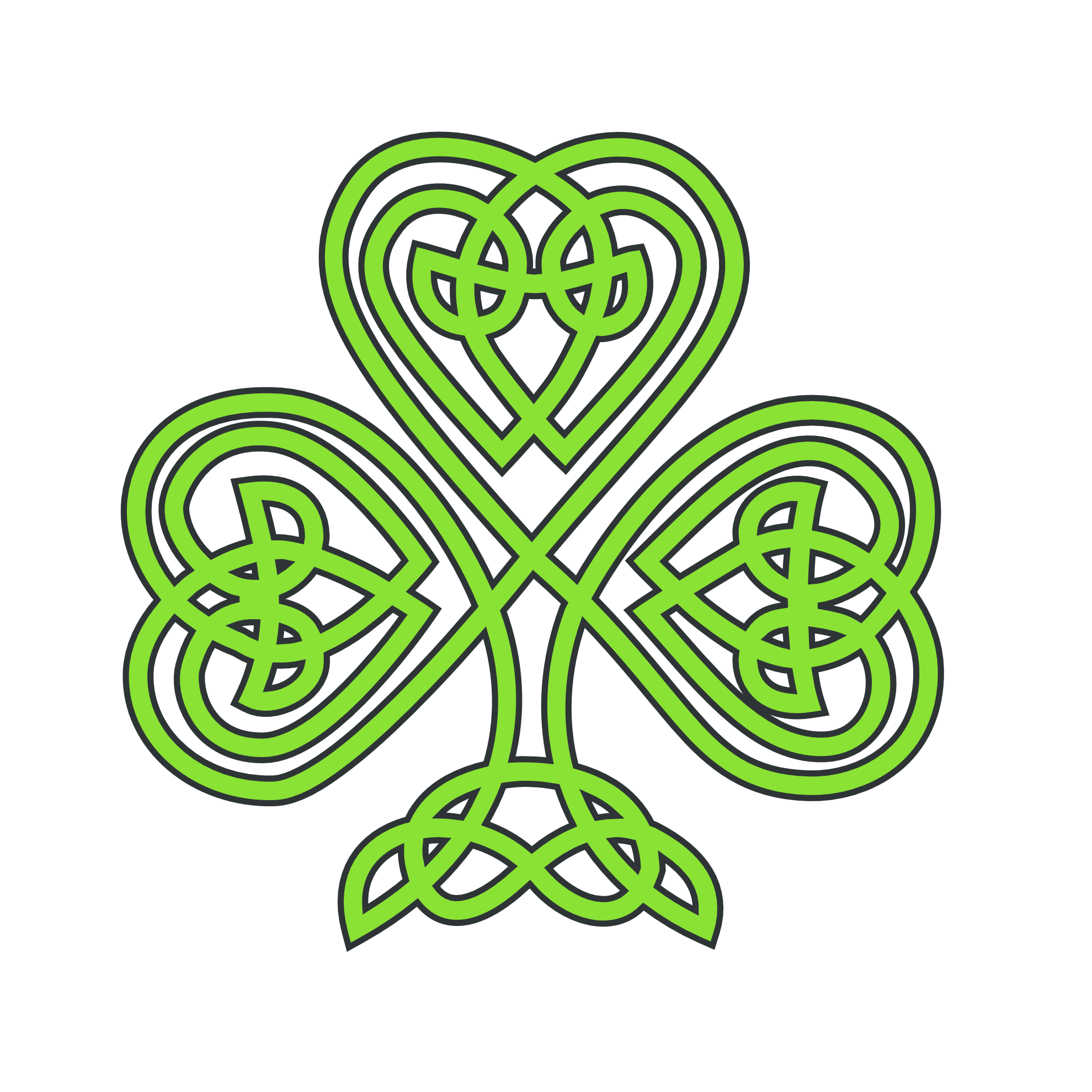 Clip Art  Celtic Shamrock Flower Treehugger       Clipart Best