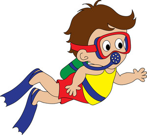Diving Clipart Image  Brown