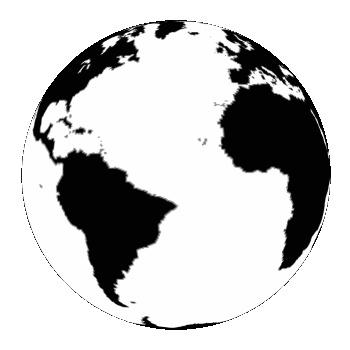 Earth Day Clipart Black And White Black White Earth Globe Hg Clr Gif