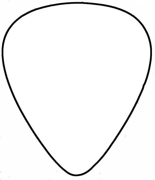 Guitar Outline Template   Clipart Panda   Free Clipart Images