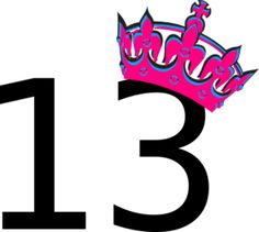 Lucky  13 On Pinterest   Friday The 13th Numbers And Clip Art