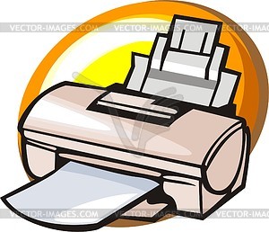 Printer   Vector Eps Clipart