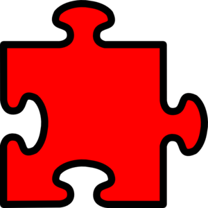 Red Puzzle Piece Clip Art At Clker Com   Vector Clip Art Online    