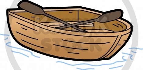 Rowboat Vector   Clipartmascots Com