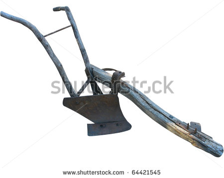 Steel Plow Clipart Agricultural Old Manual Plow