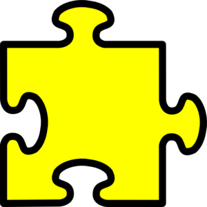 Yellow Puzzle Piece Clip Art At Clker Com   Vector Clip Art Online    