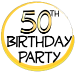 Birthday 50 Years Young Celebrate 50 Turning 50 Clip Art Nifty Fifty