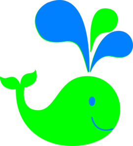 Blue Green Whale Clip Art At Clker Com   Vector Clip Art Online