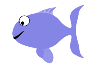 Blue Happy Fish Clip Art  Png And Svg
