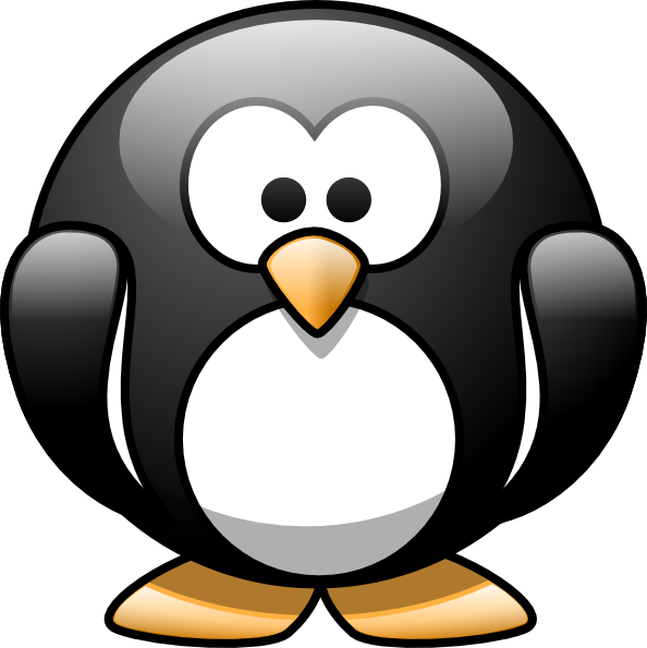 Cartoon Penguin 2 Clip Art At Clker Com   Vector Clip Art Online