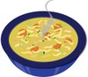 Clipart Image Caption  Chicken Soup With Noodles