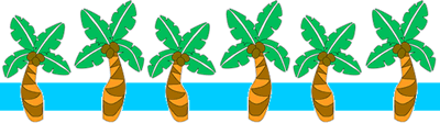Coconut Palm Trees In Vertical And Horizontal Layouts And Two Sizes