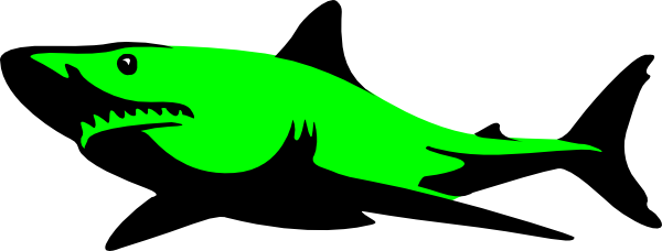 Green Shark Clip Art At Clker Com   Vector Clip Art Online Royalty