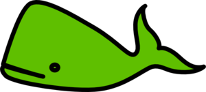 Green Whale Clip Art At Clker Com   Vector Clip Art Online Royalty